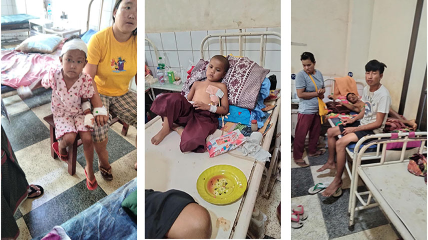 ကျောက်မဲ တိုက်ပွဲကြောင့် လက်နက်ကြီးထိမှန်သည့် ဒေသခံ ၃၀ ကျော် လားရှိုးဆေးရုံရောက် 