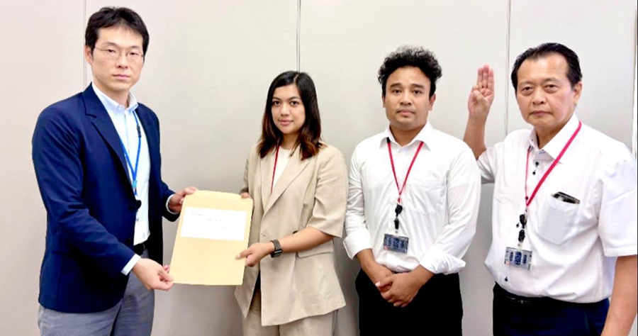 စစ်တပ် ရွေးကောက်ပွဲကို ဂျပန်အစိုးရအနေဖြင့် လုံးဝအသိအမှတ်မပြုရန် တိုကျိုတွင် တောင်းဆို