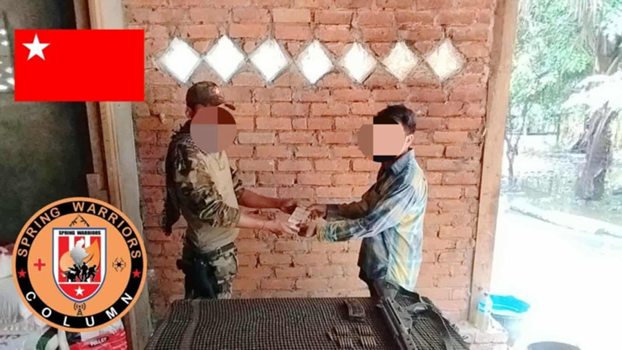 ပဲခူး ခမရ ၄၃၉ က စစ်မှုထမ်းတပ်သား ၁ ဦး လက်နက်နှင့်အတူ အလင်းဝင်