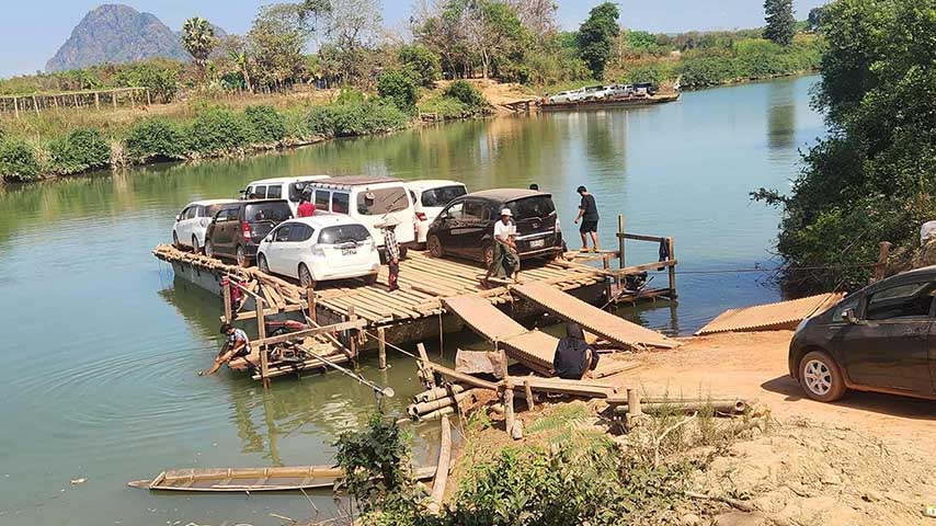 DKBA ဗိုလ်ဘိ အဖွဲ့က ဒုံသမိချောင်းကူး ဖောင် ၁ စင်းကို မိုင်းခွဲဖျက်ဆီး