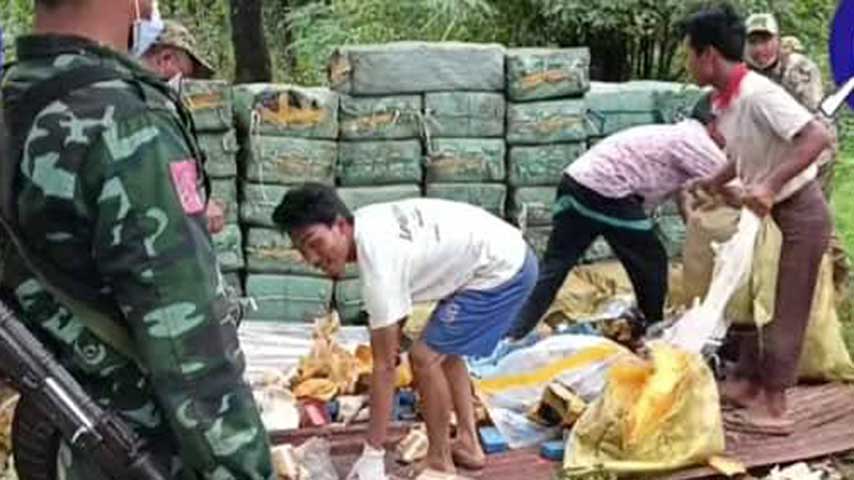 မူးယစ်အမှုနှင့်ပတ်သက်ပြီး ယင်းမာပင်ခရိုင် တပ်ရင်း ၁၄ တပ်ရင်းမှူးကို ဖမ်းဆီးနေ