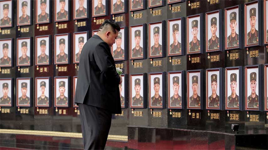 ရုရှားတွင် ကျဆုံးသွားသည့်စစ်သည် မိသားစုများအတွက် လှပသည့်ဘဝ ဖြစ်စေရမည်ဟု ကင်မ်ဂျုံအန်း ကတိပြု