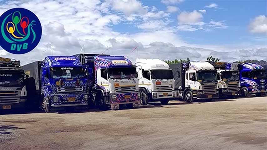 ဘားအံတွင် ထိုင်းကုန်စည်တင်ကား အစီး ၃၀၀ ခန့်ကို ထပ်ဖမ်းဆီး