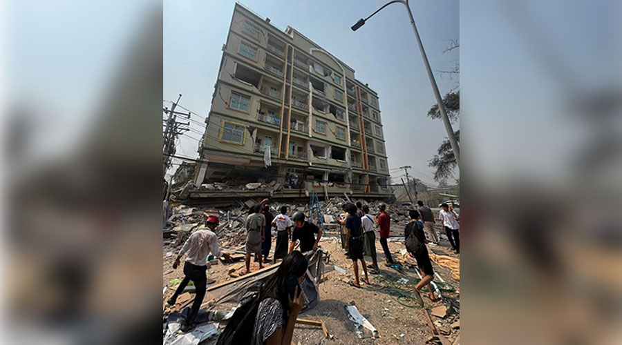 Sky Villa ပြိုကျမှု၌ သေဆုံးသူများကို ထောက်ပံ့ကြေး ကျပ် သိန်း ၁၀၀ ပေးသည့်အပေါ် မကျေနပ်