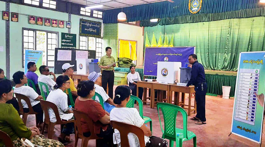 ရန်ကုန်တွင် အစမ်းမဲပေးလေ့ကျင့်ရန် မလာသူများကို ဧည့်စာရင်းပေးမည် မဟုတ်ဟု ခြိမ်းခြောက်