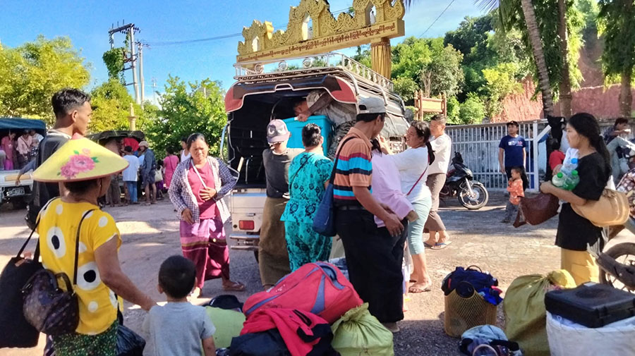 ကျောက်မဲမြို့နယ် ကုန်းကော်ရွာထဲ လက်နက်ကြီးကျပြီး လင်မယား ၂ ဦး သေဆုံး