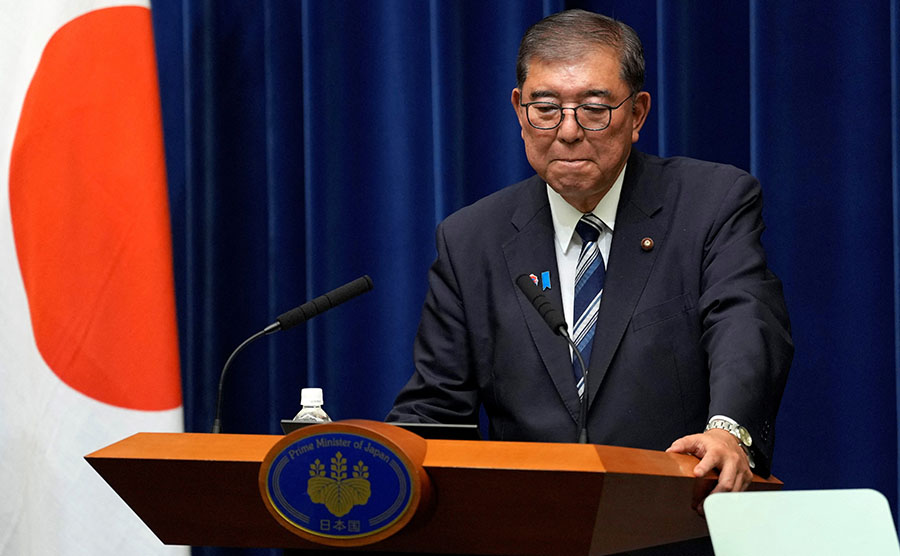 ဂျပန်ဝန်ကြီးချုပ် ရှီဂဲရု အီရှိဘ ရာထူးကနုတ်ထွက်မည်ဟု ကြေညာ