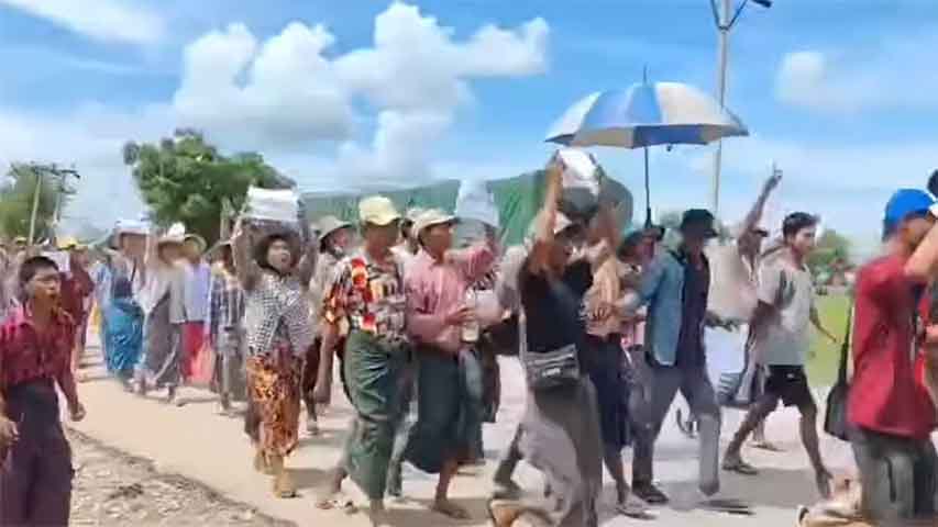 ဝက်လက်တွင် သက်ငယ်မုဒိမ်းမှုကျူးလွန်သူကို အရေးယူပေးရန် ဒေသခံများ ဆန္ဒပြတောင်းဆို