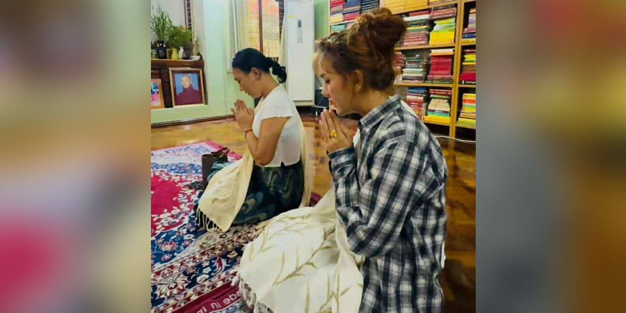 “ဗုဒ္ဓံသရဏံဂစ္ဆာမိ” သီချင်းကို ကလပ်တွင် တီးခတ်ခဲ့သည့် DJ Violet  ဝန်ချ တောင်းပန်