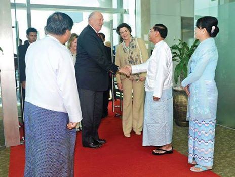 ေနာ္ေ၀ဘုရင္ႏွင့္မိဘုရား ခ်စ္ၾကည္ေရးခရီးစဥ္အျဖစ္ ျမန္မာႏိုင္ငံေရာက္ရွိ
