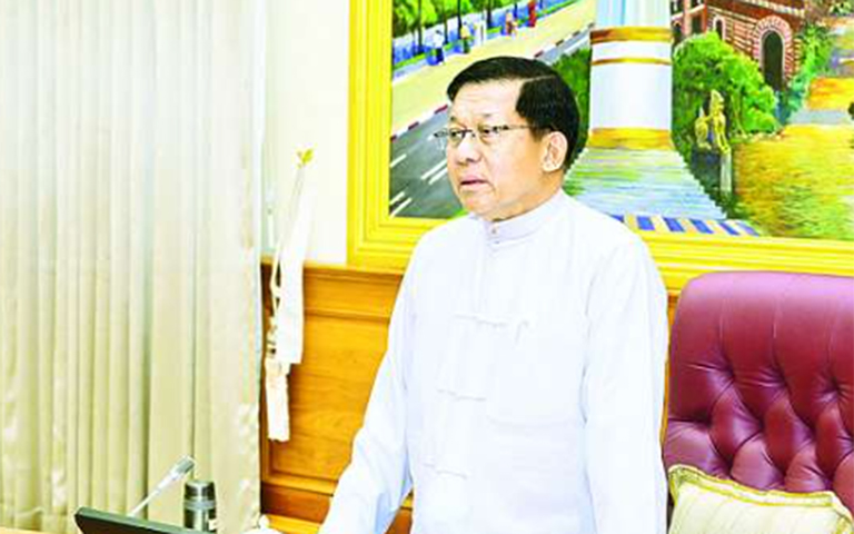ဝန်ကြီးဌာနများ၏အချက်အလက်များ ပေါက်ကြားနေဟု စစ်ခေါင်းဆောင် ဝန်ခံ