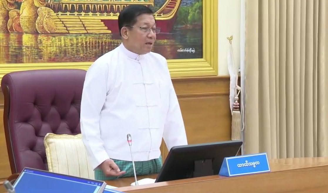 ရွေးကောက်ပွဲအောင်မြင်ရေး သက်ဆိုင်ရာဝန်ကြီးချုပ်များ ဦးစီးဆောင်ရွက်ရန် စစ်ခေါင်းဆောင် ပြော