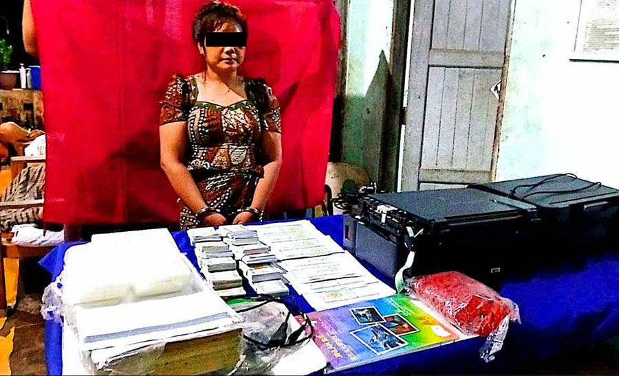 ရေးမြို့တွင် ကျပ် ၁၀,၀၀၀ တန်ငွေအတု ထုတ်လုပ်သုံးစွဲသူ ဖမ်းမိ