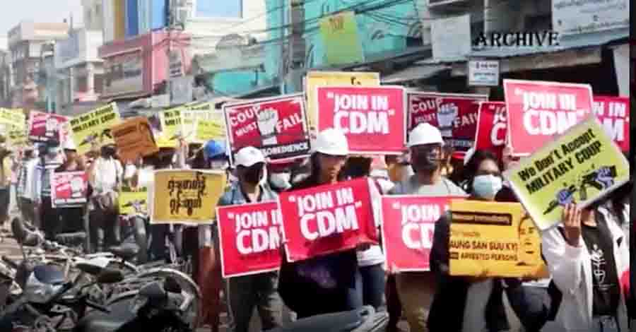 CDM ဝန်ထမ်းများကို စစ်ကောင်စီက ခြိမ်းခြောက် အကြွေးတောင်း