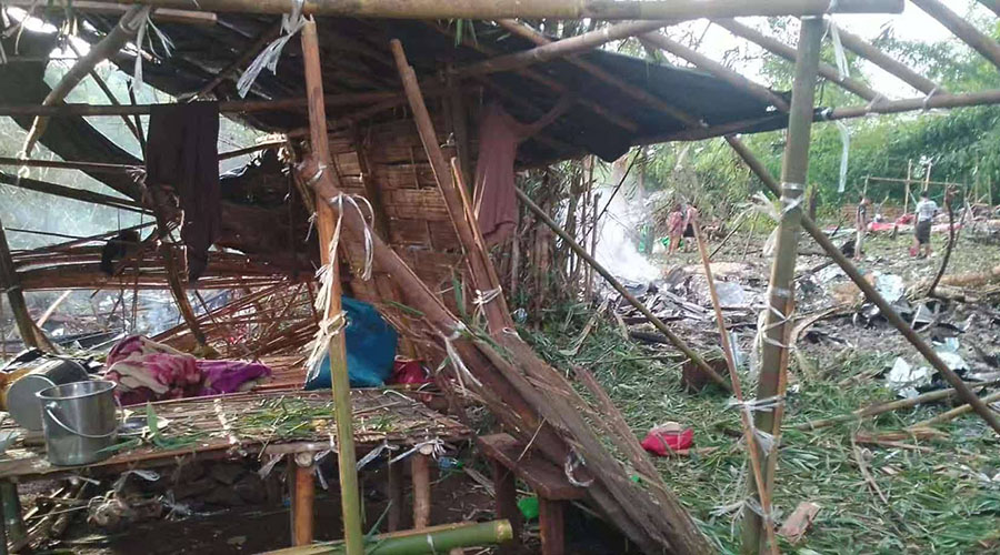 KIA စစ်ရေးလေ့ကျင့်သည့်နေရာ လေယာဉ်ဖြင့် ဗုံးကြဲခံရပြီး ၁၇ ဦးသေဆုံး