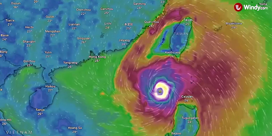 အပြင်းထန်ဆုံး စူပါတိုင်ဖွန်း ရာဂါဆာ ဟောင်ကောင်သို့ ဦးတည်