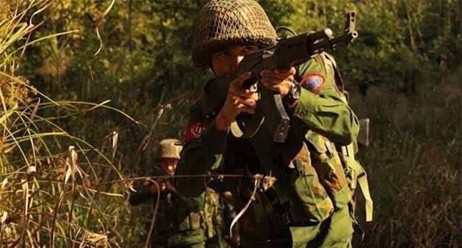 ငဖဲမြို့နယ် နတ်ရေကန်ဗျူဟာဝန်းကျင်၌ တိုက်ပွဲဆက်ဖြစ်နေ