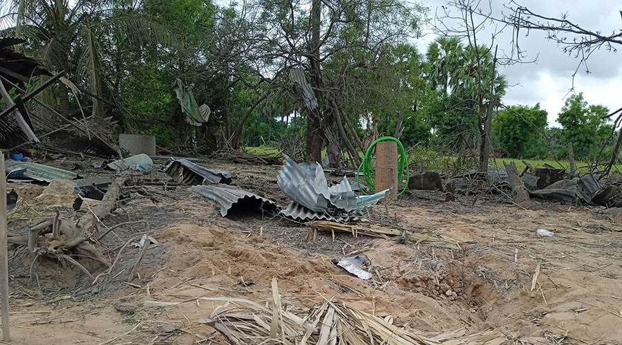 ပခုက္ကူတွင် စစ်ရှောင်စခန်းကို စစ်ကောင်စီတပ် မီးရှို့ဖျက်ဆီး