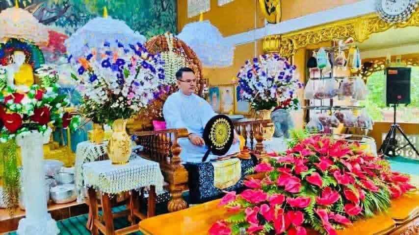 ထီးဖြူဆောင်းကာ ပလ္လင်ပေါ်တက် တရားပြသူ ၁ ဦး  ဖမ်းဆီးခံရ