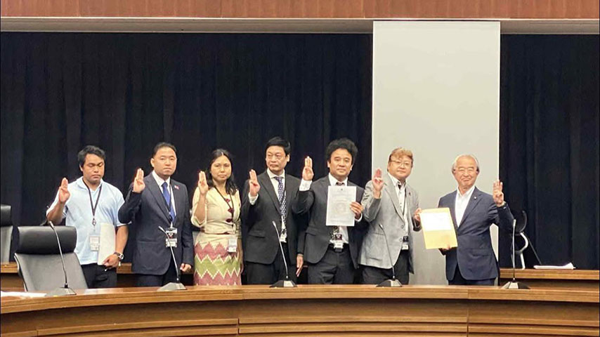 အကြမ်းဖက်မှုများရပ်တန့်ပြီး ဒေါ်အောင်ဆန်းစုကြည်ကို ပြန်လွှတ်ပေးရန် ဂျပန် တောင်းဆို