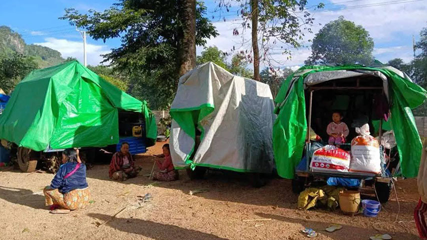 ပင်လောင်းစစ်ရှောင်များ တဲများ အရေးပေါ်လိုအပ်