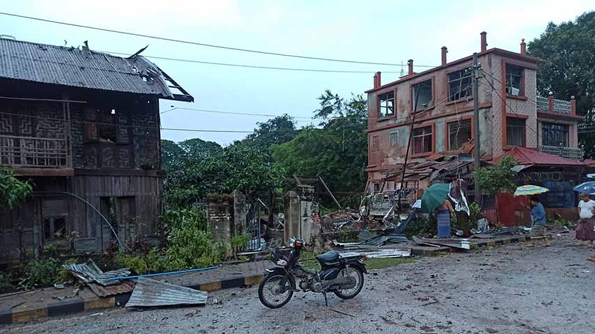 မိုးမိတ်တွင် စစ်တပ်ဗုံးကြဲမှုကြောင့် ပြည်သူ ၁ ဦး ဒဏ်ရာရ