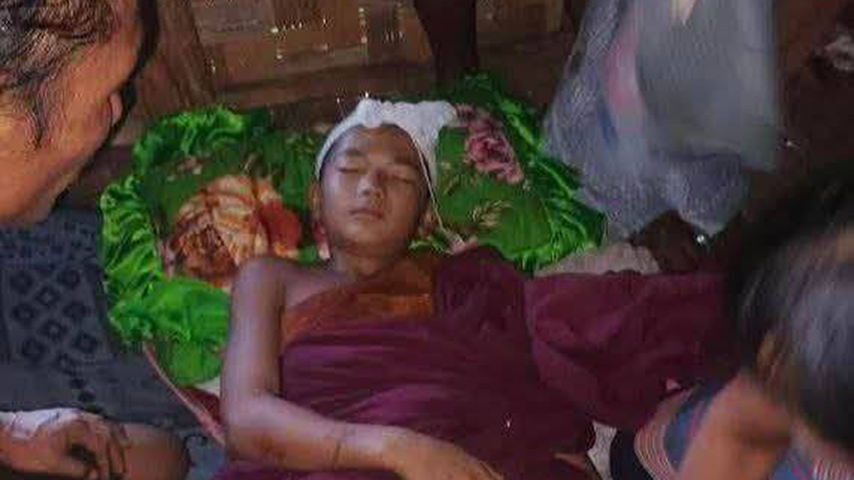 ကျောက်မဲမြို့နယ်၌ စစ်တပ်က လေကြောင်းဗုံးကြဲတိုက်ခိုက်၊ ဘုန်းကြီး ၁ ပါး ပျံလွန်