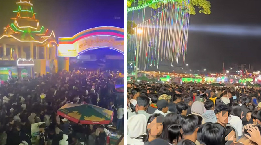 တောင်ကြီး တန်ဆောင်တိုင်တွင် လူပိပြီး မူးလဲ ဒဏ်ရာရသူများ ရှိနေ