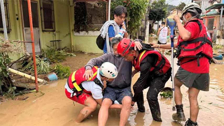 ဖိလစ်ပိုင်တွင် တိုင်ဖွန်းမုန်တိုင်းကြောင့် သေဆုံးသူ ၄၀ အထိ မြင့်တက်