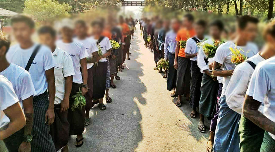 ကန်ကြီးထောင့်တွင် စစ်မှုထမ်းကြေးမပေးနိုင်သဖြင့် အမျိုးသား ၁ ဦး ကိုယ့်ကိုယ်ကိုယ် အဆုံးစီရင်