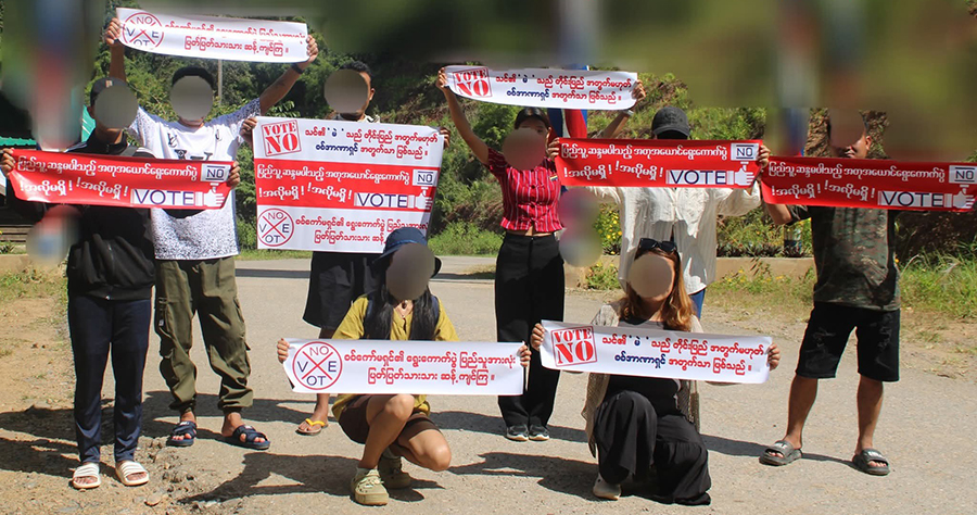 ကရင်နီတွင် အတုအယောင်ရွေးကောက်ပွဲ ဆန့်ကျင်ရေး အသိပေးဟောပြောမှုနှင့် ကမ်ပိန်းများ ပြုလုပ်