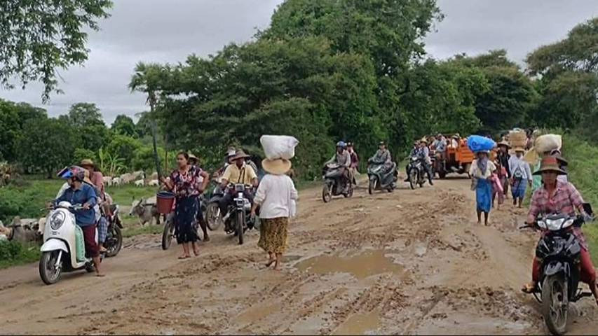 ခင်ဦးတွင် လေကြောင်းတိုက်ခိုက်သဖြင့် အမျိုးသမီး ၁ ဦးသေဆုံး၊ စစ်ကြောင်းထိုးမှုကြောင့် ပြည်သူများ စစ်ဘေးရှောင် 