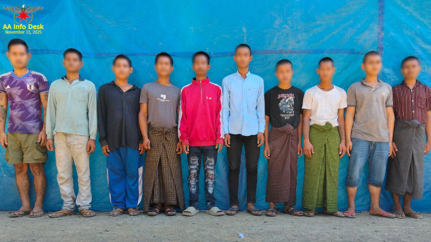 စစ်ကောင်စီတပ်ဖွဲ့ဝင် ၇၀ ကျော် AA ထံ လက်နက်ချ၊ အဖမ်းခံ 