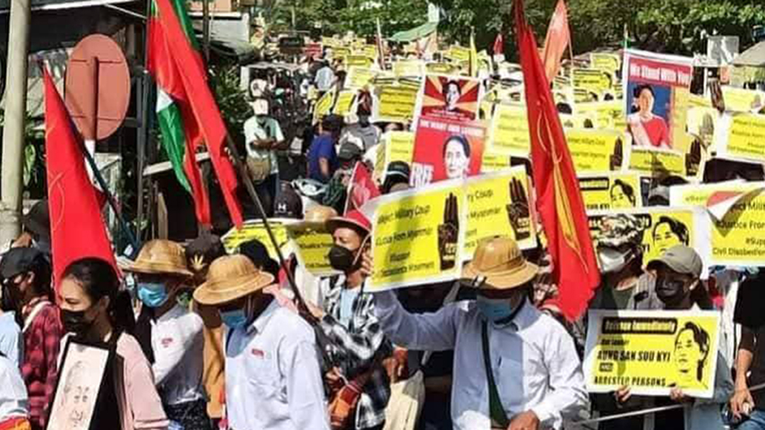 လေးကေ့ကော်၌ ဖမ်းဆီးခံရသည့် မအူပင်မြို့ခံ CDM အချို့ကို ပြန်လွတ်ပြီးနောက် စစ်တပ်က ပြန်ဖမ်း