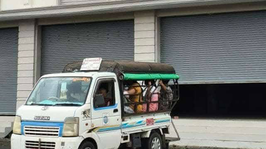 ပဲခူးတွင် ခရီးသည်တင်ယာဥ်ဖြတ်မရသဖြင့် ကယ်ရီခစျေးနှုန်း အဆမတန်တောင်းနေ