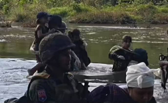 ရေးမြို့နယ်၊ လိပ်ပုတ်ရွာကို စစ်တပ် ဝင်လာသဖြင့် ရေးဘီလူးတပ်ဖွဲ့က ဒေသခံများကို ကယ်ထုတ်