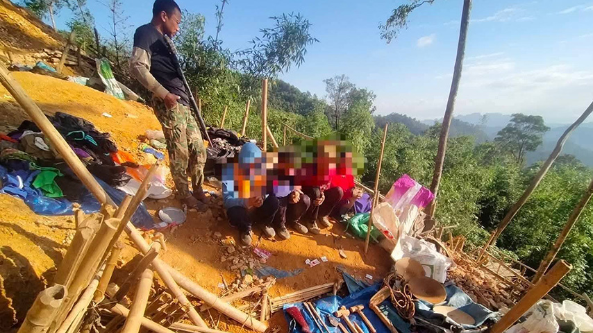 ကန်ကျနပူရီတွင် ရွှေခိုးတူးသည့် မြန်မာတိုင်းရင်းသား ၄ ဦး ဖမ်းဆီးခံရ