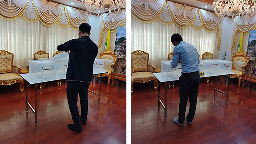 စစ်ကောင်စီ သံရုံးများ၌  ရွေးကောက်ပွဲအတွက် ကြိုတင်မဲပေးသူ နည်းပါး