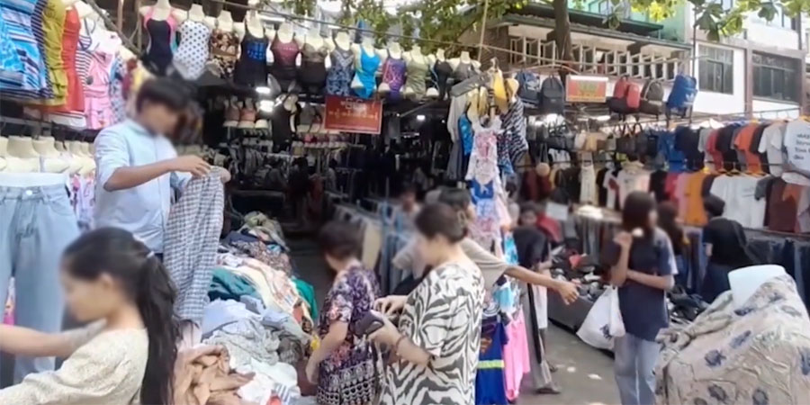 ရန်ကုန်ဆောင်းတွင်း အအေးပိုလာသဖြင့် ဘေထုပ်အနွေးထည်များ ရောင်းကောင်း 