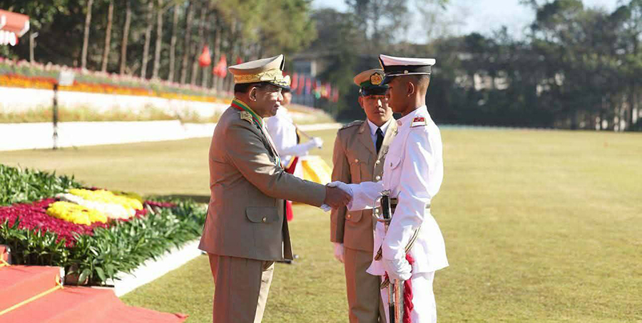 ဗိုလ်လောင်းကျောင်းဆင်းများ ရွေးကောက်ပွဲအတွက် ကူညီပေးရန် စစ်ခေါင်းဆောင်ပြော