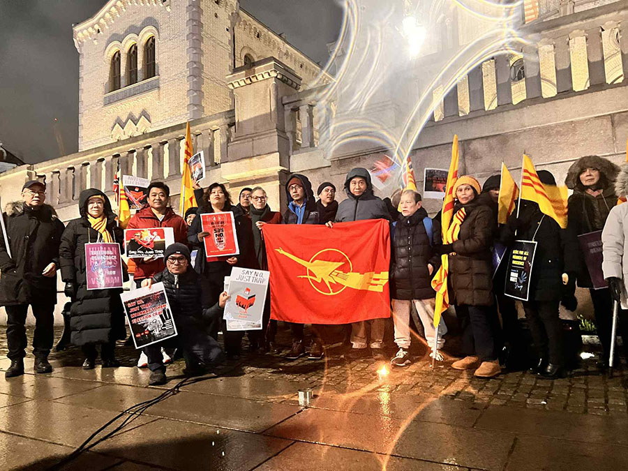 နော်ဝေနိုင်ငံ၌ မြန်မာနှင့် ဗီယက်နမ်အဖွဲ့များ ပူးပေါင်း ဆန္ဒပြ