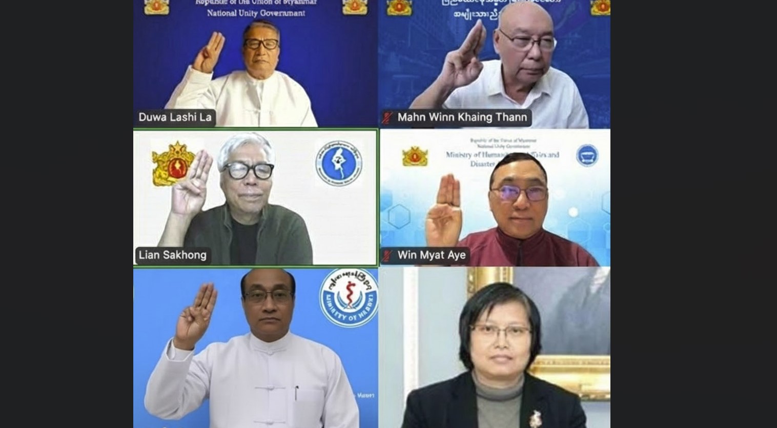 NUG အစိုးရ ဝန်ကြီးအချို့ကို နေရာပြောင်းပြီး အနည်းငယ် ပြင်ဆင်ဖွဲ့စည်း