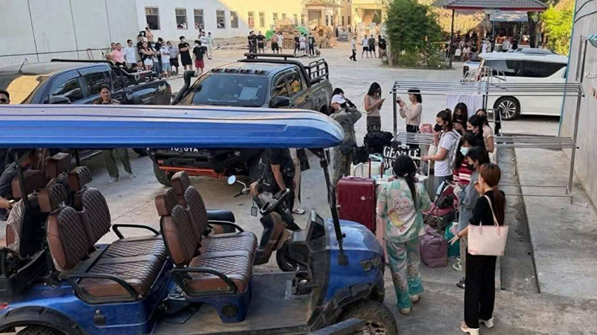 ကျားဖြန့်မှ ပြေးလာသည့် တရုတ်နိုင်ငံသားများကို စစ်ကောင်စီကဖမ်းဆီးငွေညှစ်နေ