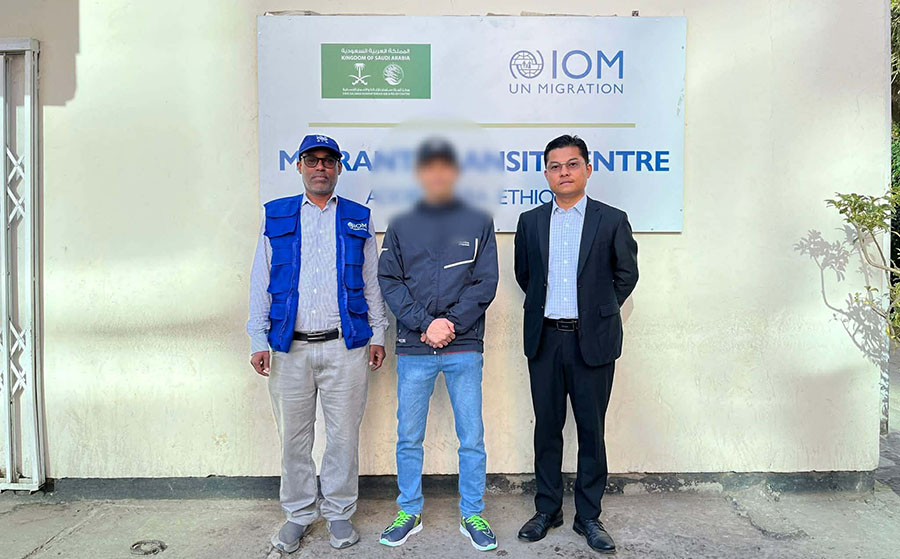 အီသီယိုးပီးယားတွင် ဒုက္ခရောက်နေသည့် မြန်မာနိုင်ငံသား ၁ ဦးကို ပြန်ပို့
