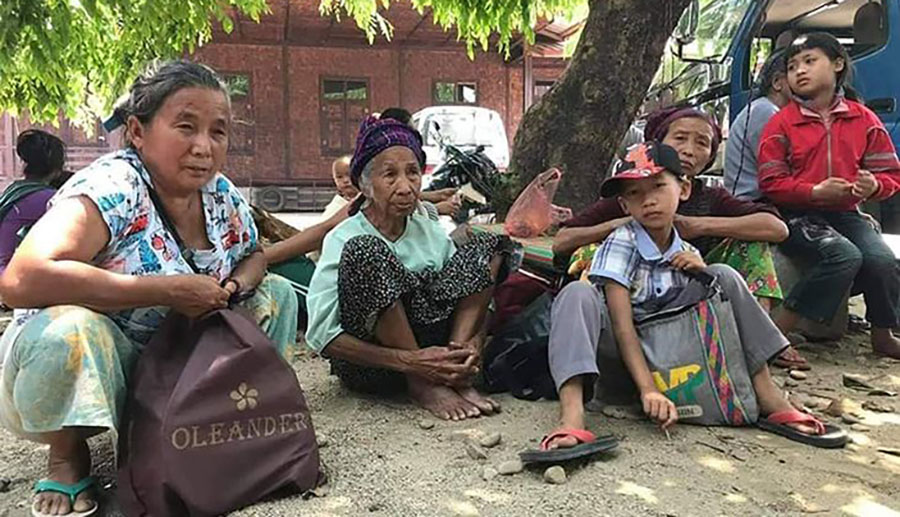 ကချင်တွင် စစ်တပ်လေကြောင်းတိုက်ခိုက်မှုကြောင့် စစ်ရှောင် ၄ ဦး ဒဏ်ရာရ