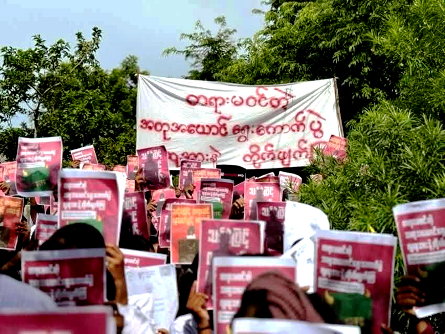 မြန်မာစစ်အုပ်စုက ရွေးကောက်ပွဲနီးချိန် လွတ်လပ်စွာ ထုတ်ဖော်ပြောဆိုခွင့် ပိုမိုဖိနှိပ်လာဟု AI ပြော