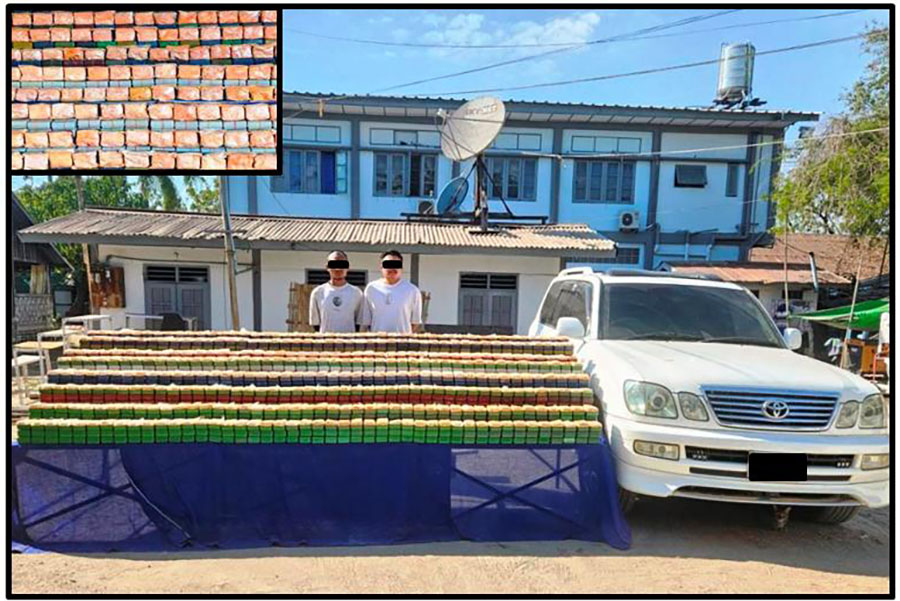 မန္တလေးတွင် ဘိန်းဖြူ ကျပ်သိန်း ၃,၅၀၀ ကျော်ဖိုးဖမ်းမိ