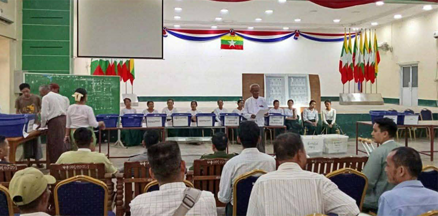 လှိုင်းဘွဲမြို့တွင် ပြည်ပကြိုတင်မဲ ၈၀၀ ကျော်ရ၊ မဲမသမာမှုရှိနိုင်ဟုဆို