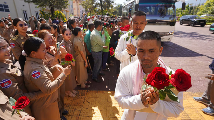 ကမ္ဘောဒီယားစစ်သား ၁၈ ဦးကို  ထိုင်းပြန်လွှတ်ပေး
