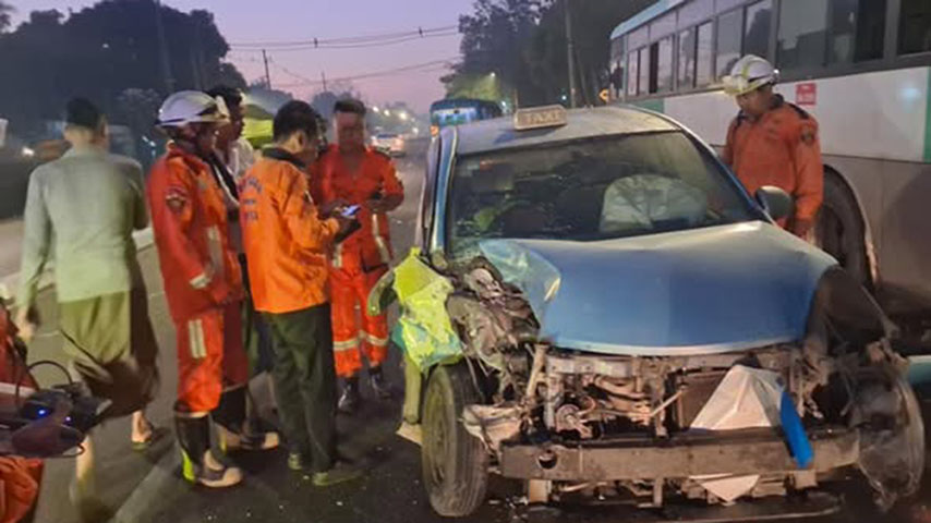 ရန်ကုန်တွင် ၃ ရက်အတွင်း ကားတိုက်မှုကြောင့် လူ ၄ ဦးသေဆုံး